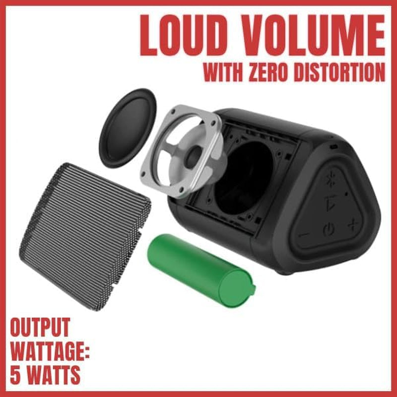 Oontz Solo Portable Bluetooth Speaker - Ultra Portable, 14 Hours of Playtime, 100Ft Wireless Range, Waterproof, Budget-Friendly Speaker for Travel, Outdoor or Home, Great Gift (Black)