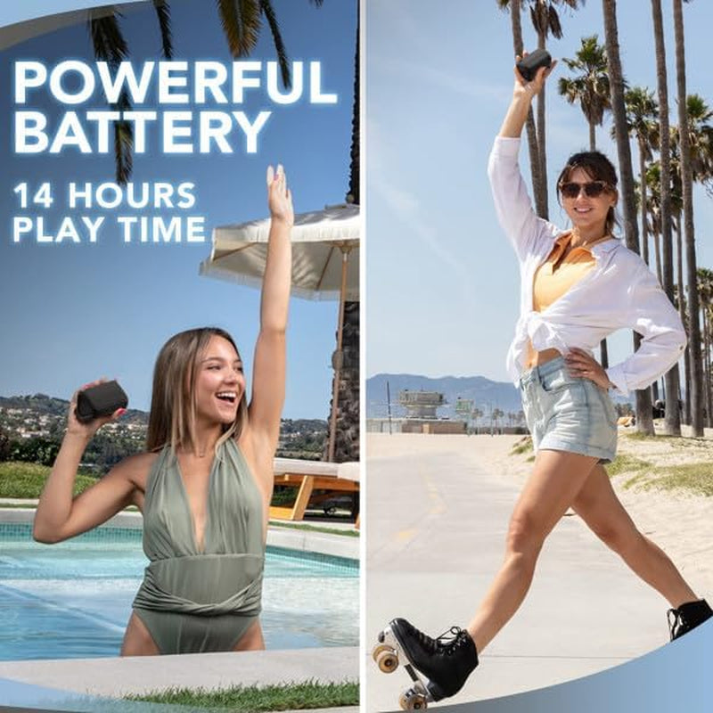 Oontz Solo Portable Bluetooth Speaker - Ultra Portable, 14 Hours of Playtime, 100Ft Wireless Range, Waterproof, Budget-Friendly Speaker for Travel, Outdoor or Home, Great Gift (Black)